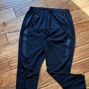 Nike Men's Black Joggers with Dri-FIT Technology